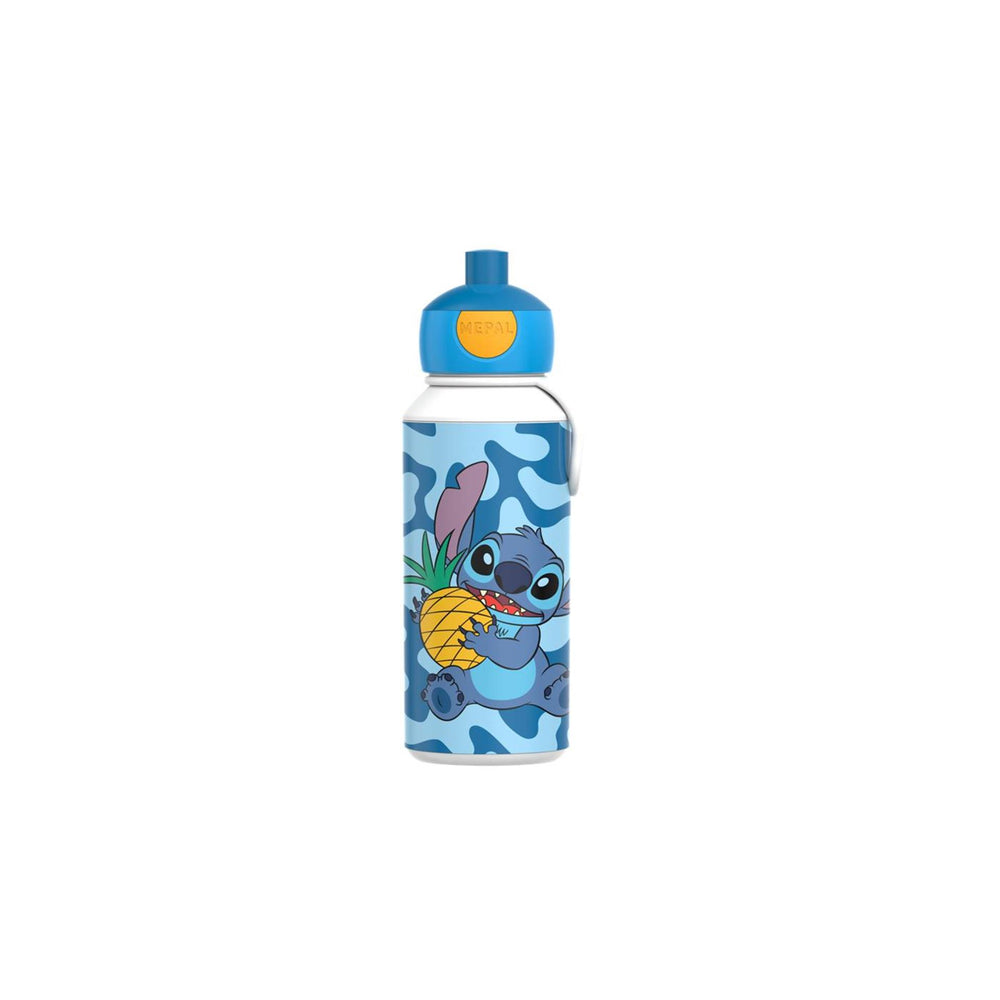 Mepal pop-up drinkfles campus - 400 ml - sluit goed af - drinkbeker voor kinderen - stitch