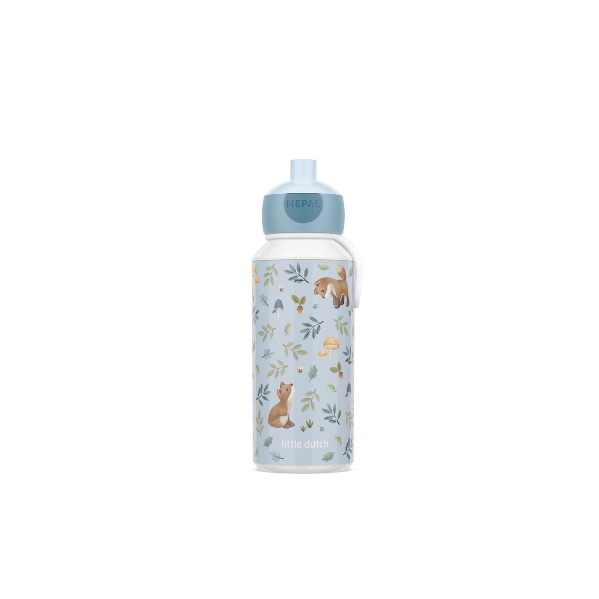 Mepal pop-up drinkfles campus little dutch - 400 ml - sluit goed af - drinkbeker voor kinderen - forest friends