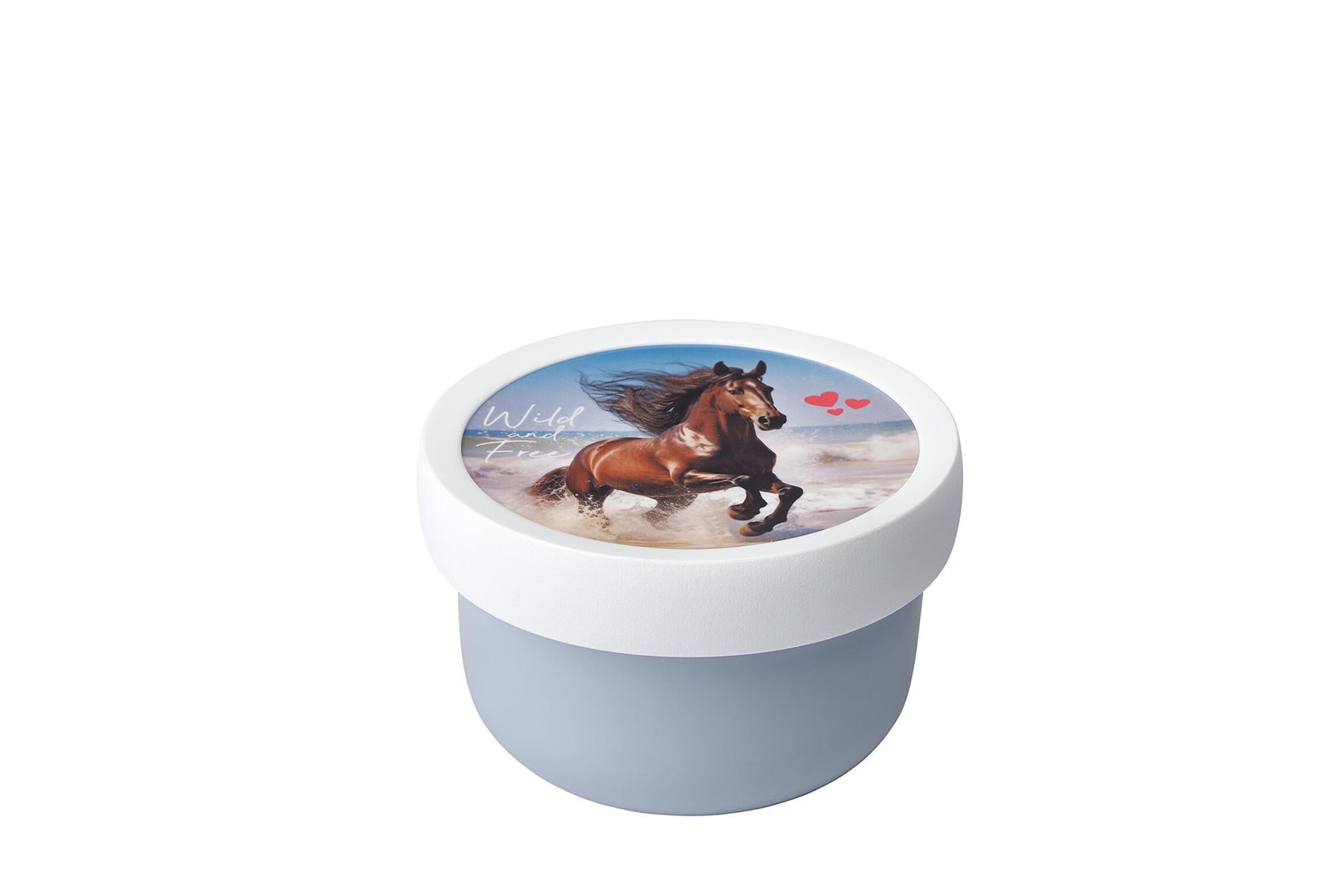 Mepal campus fruitbox 300 ml wild paard wit blauw