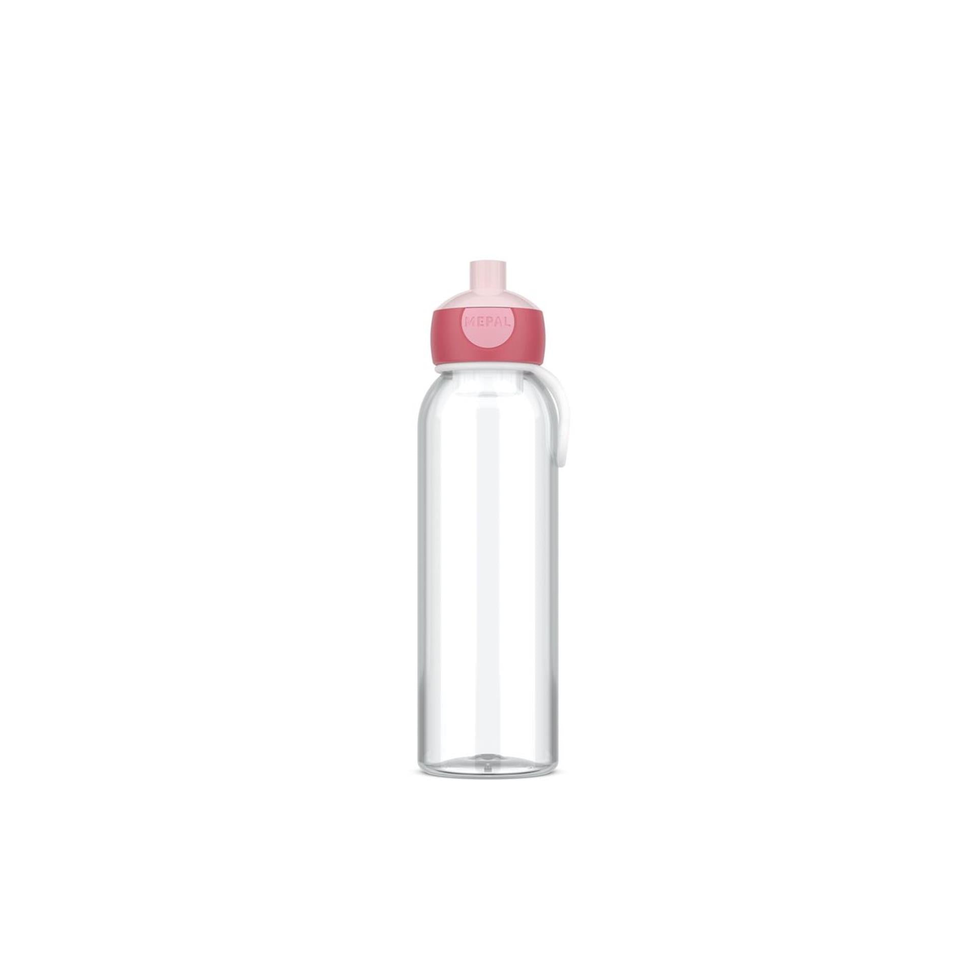 Waterfles pop-up campus 500 ml - stoer roze