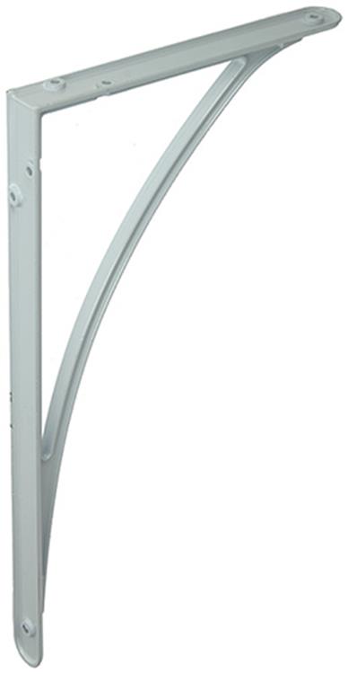 1015319 - versterkte konzool alu wit 350x200 mm | 6 stuks