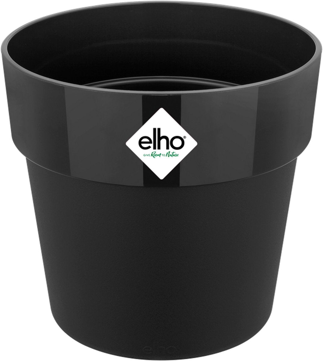 Elho b.for original rond 14 - bloempot voor binnen - 100% gerecycled plastic - ø 13.7 x h 12.5 cm - living black