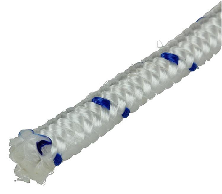 Mack 1013978 - pp gevlochten wit blauw streng10mm 15m | 5 stuks