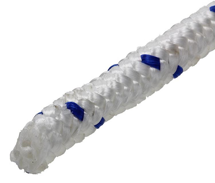 Mack 1013979 - pp gevlochten wit blauw streng12mm 15m | 5 stuks