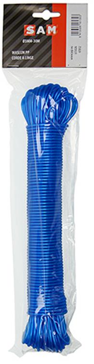 Mack 1014009 - waslijndraad pp blauw streng 3mm 30m | 5 stuks