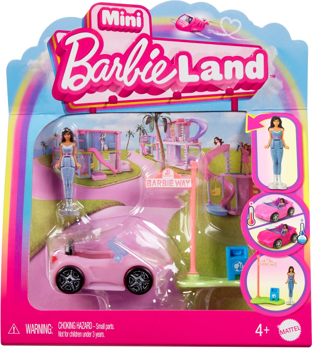Barbie mini land - cabrio met pop