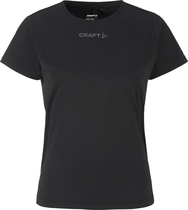 Craft core essence ss tee 2 w dames sportshirt - zwart m
