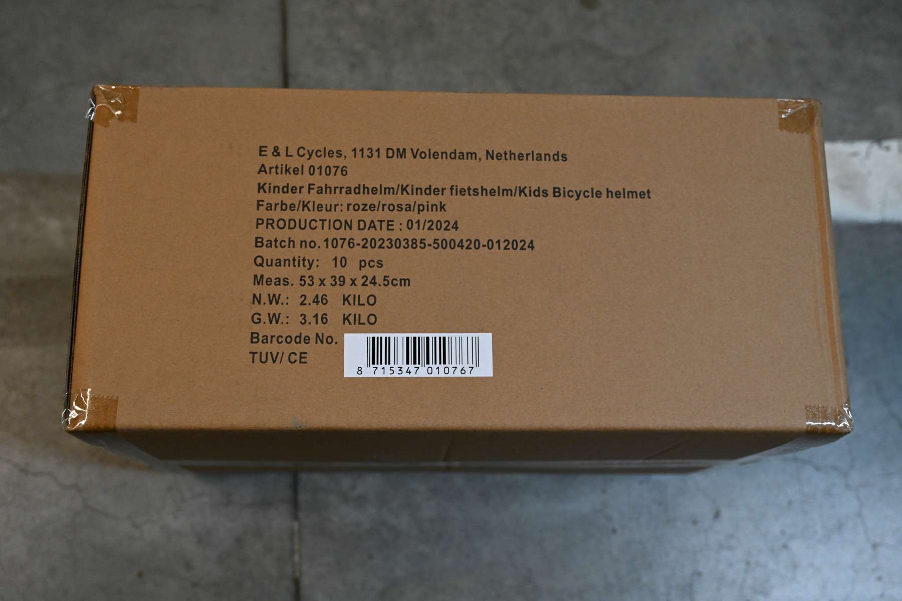 Volare fietshelm - kinderen - roze - 47-51 cm