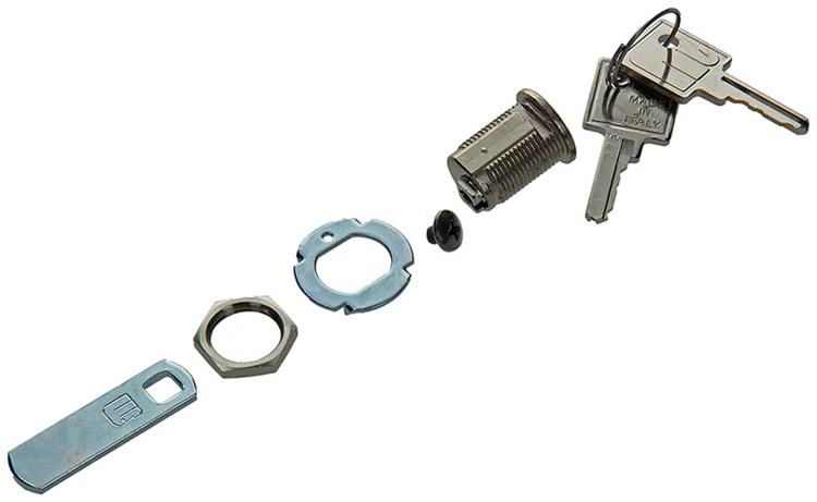 Mack 1014020 - brievenkastslot vernikkeld 20 mm | 5 stuks