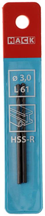 Mack 1018179 - universeelboor hss r ø 3,0 x 61 mm 2st | 5 stuks