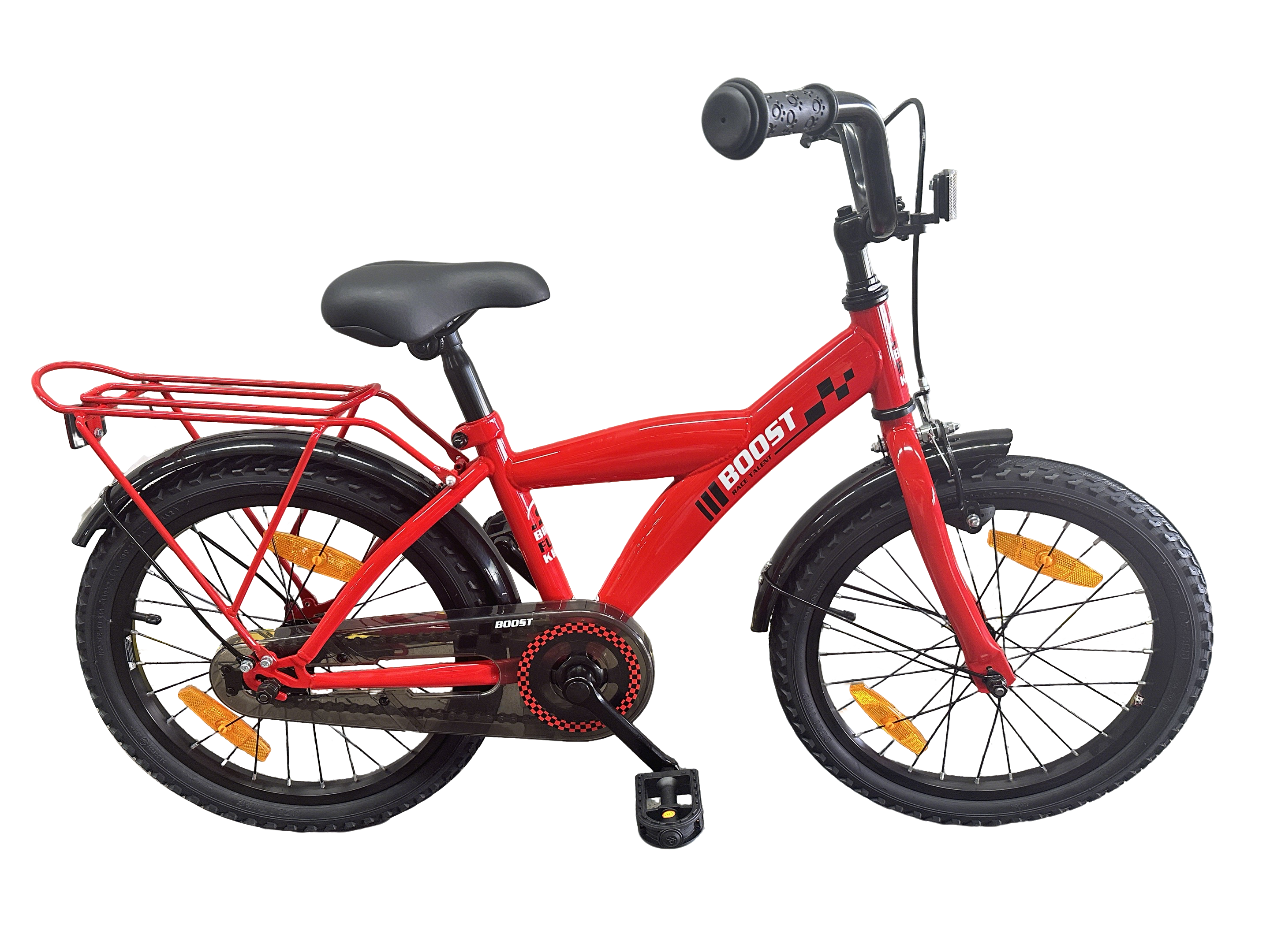 Bikefun kinderfiets boost 18 inch met remnaaf - rood