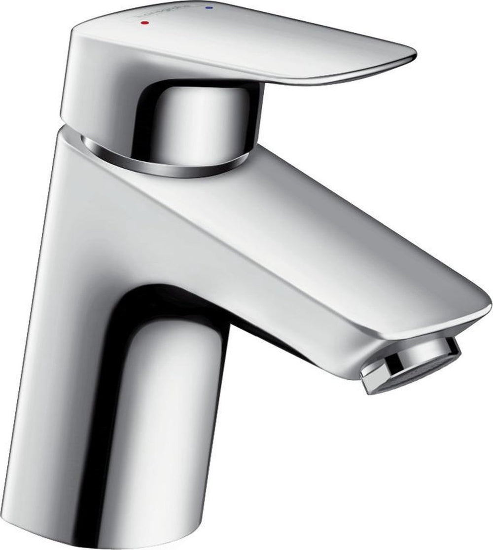 Hansgrohe logis ééngreeps wastafelmengkraan 70 met wastegarnituur - chroom - voorsprong uitloop 107 mm