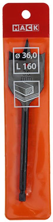 Mack 1018257 - platte houtboor 36mm | 2 stuks