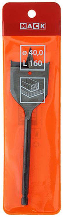 Mack 1018259 - platte houtboor din 7487 ø 40,0 x 160 mm | 5 stuks