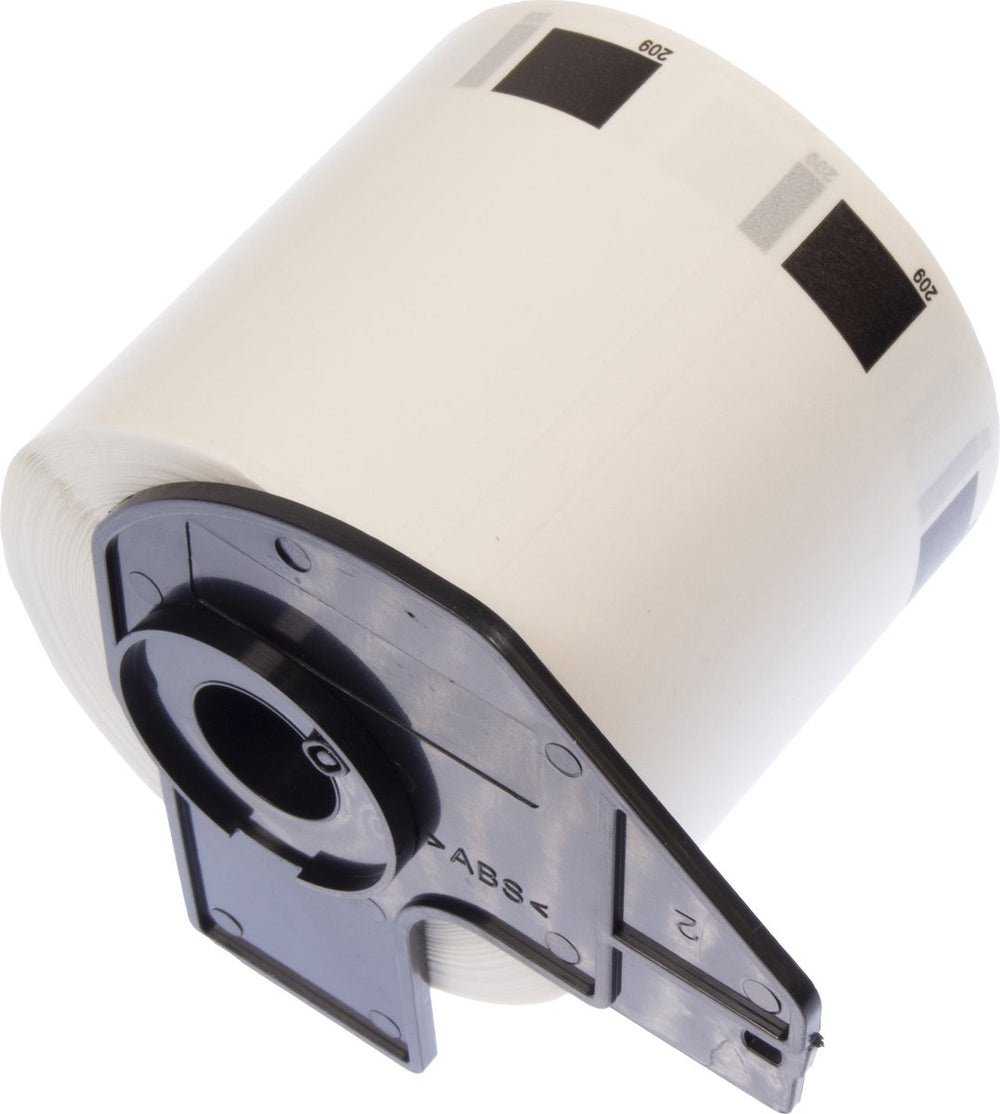 Kangaro etiketten - compatible brother dk-11209 - zwart wit - 29x62mm - 1 rol a 800 etiketten