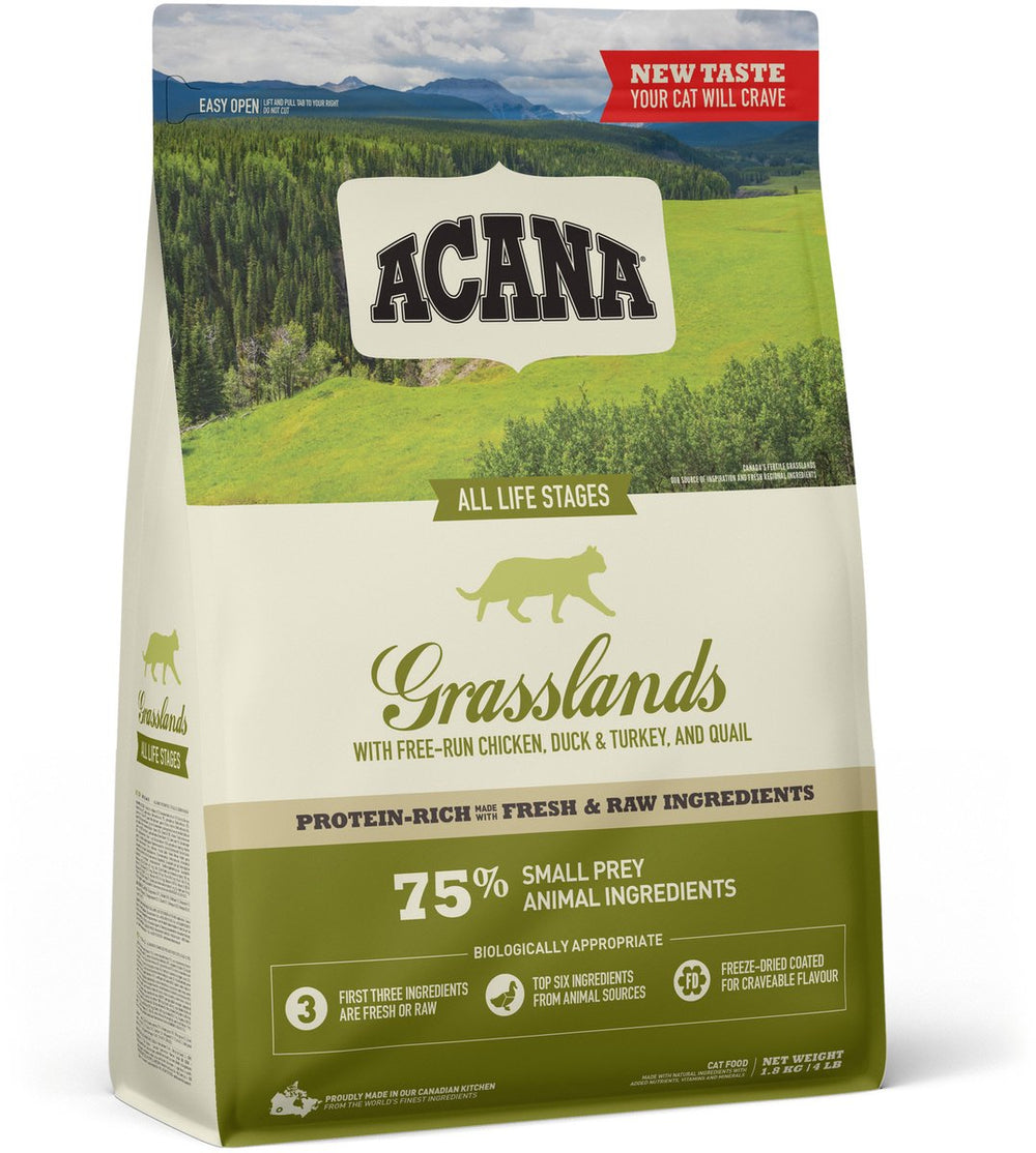 Acana cat grasslands lam eend witvis - kattenvoer - 1.8 kg
