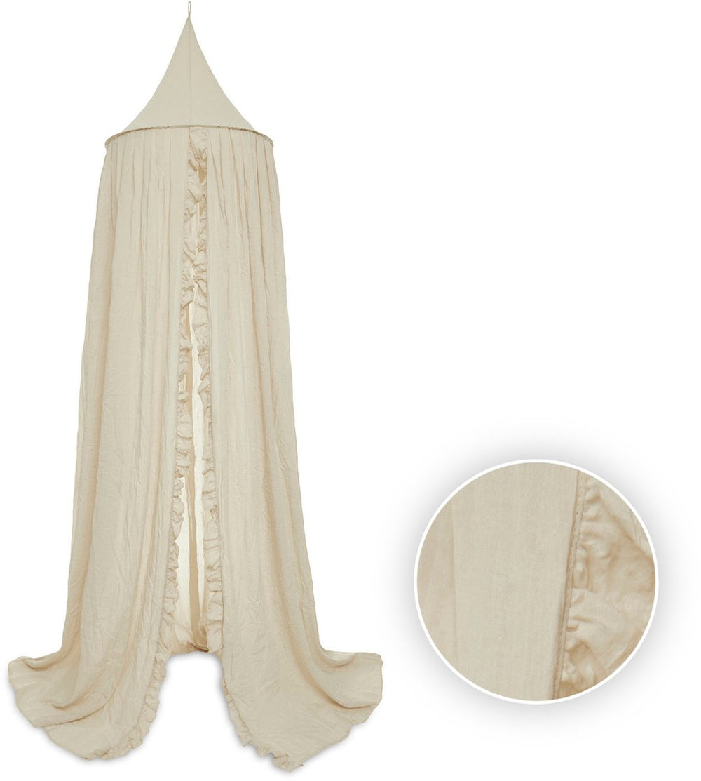 Jollein klamboe vintage 245cm ruffle nougat