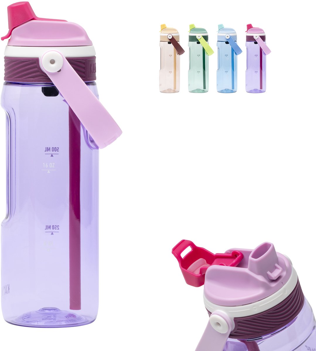 Kambukka dupla drinkfles 750 ml - 2-in-1 waterfles - 100% lekvrij - harvest wine