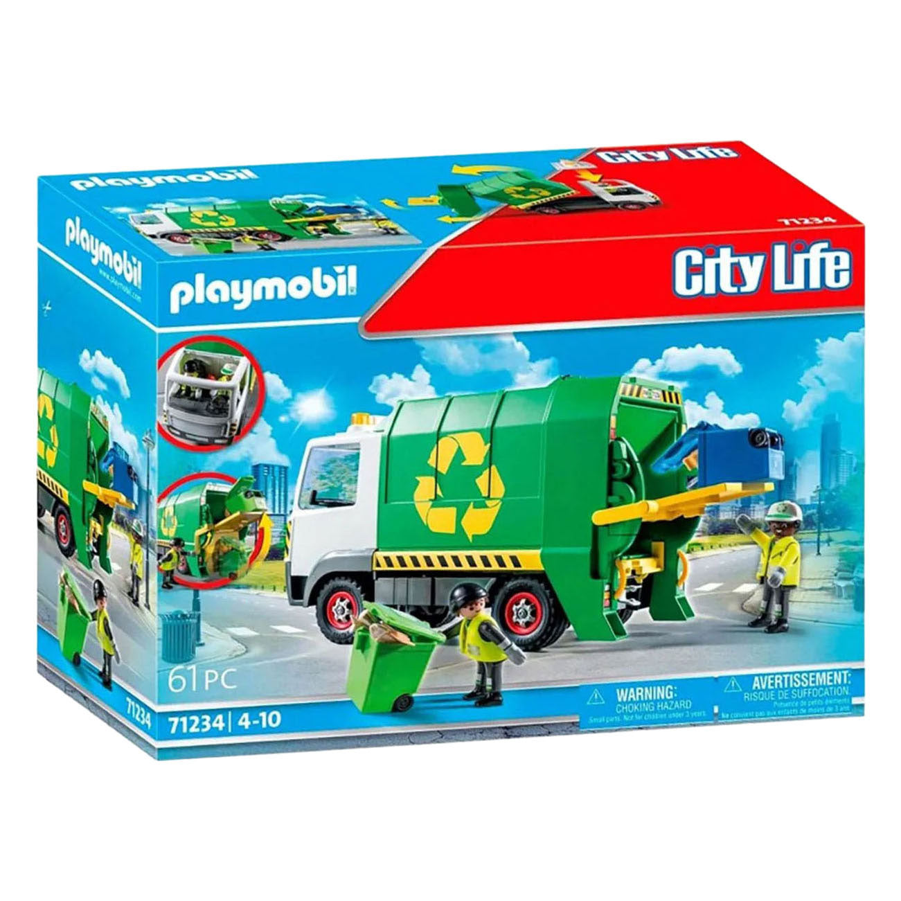 Playmobil city life recycling vuilniswagen - 71235