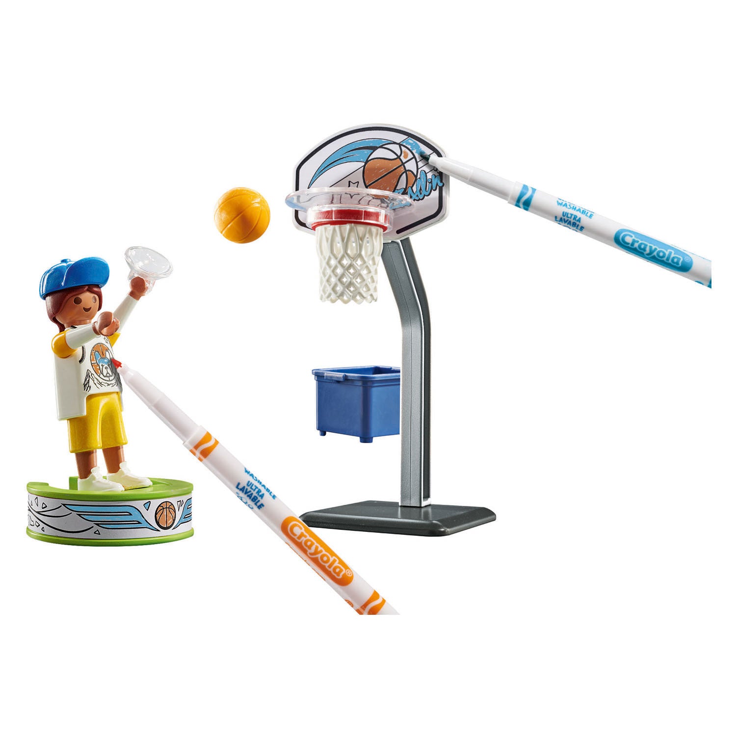 Playmobil color skater met basketbal - 71516