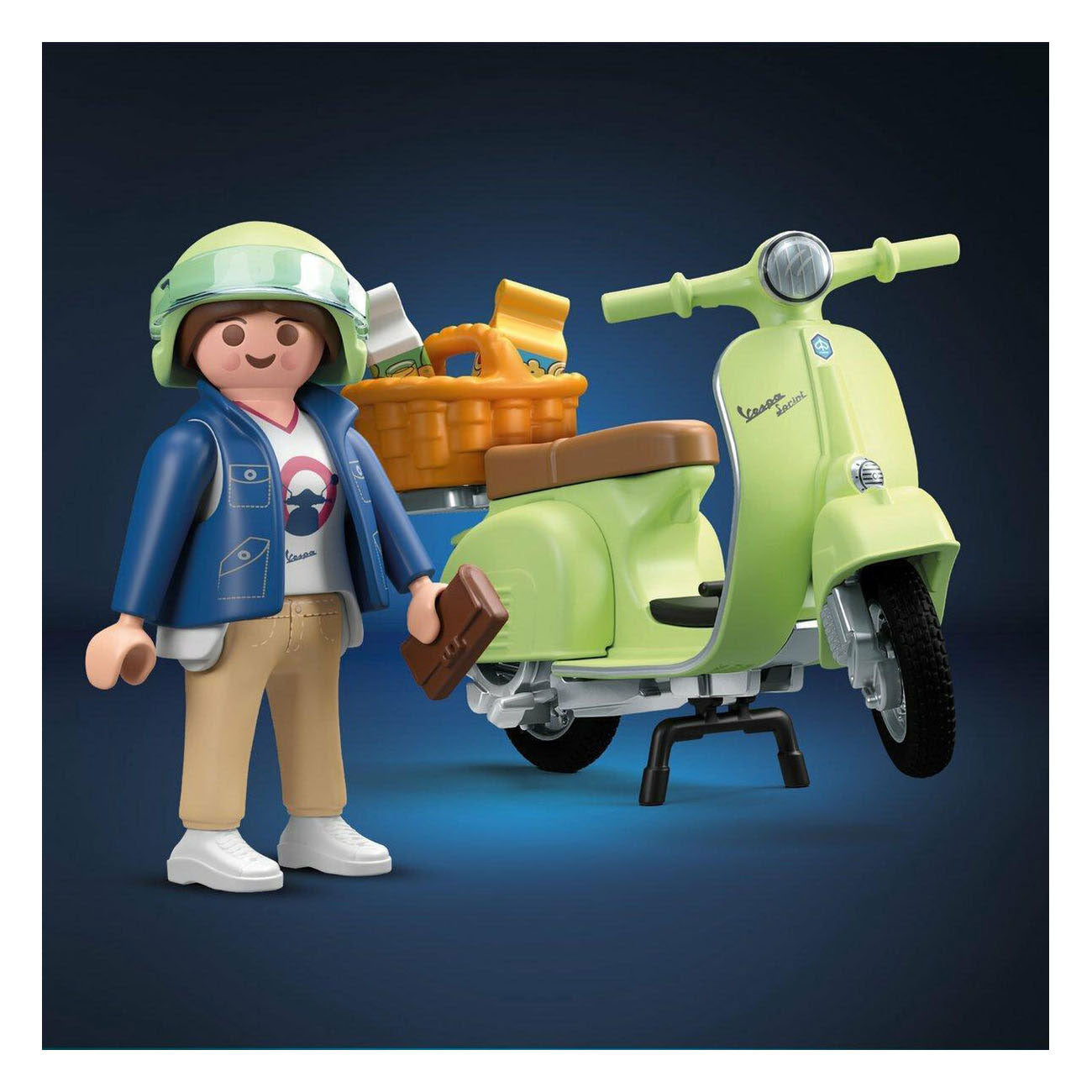 Playmobil 1969 vespa 150 sprint veloce groen - 71622