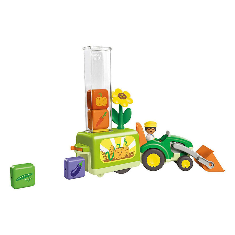 Playmobil junior tractor met laad- en lossysteem - 71773