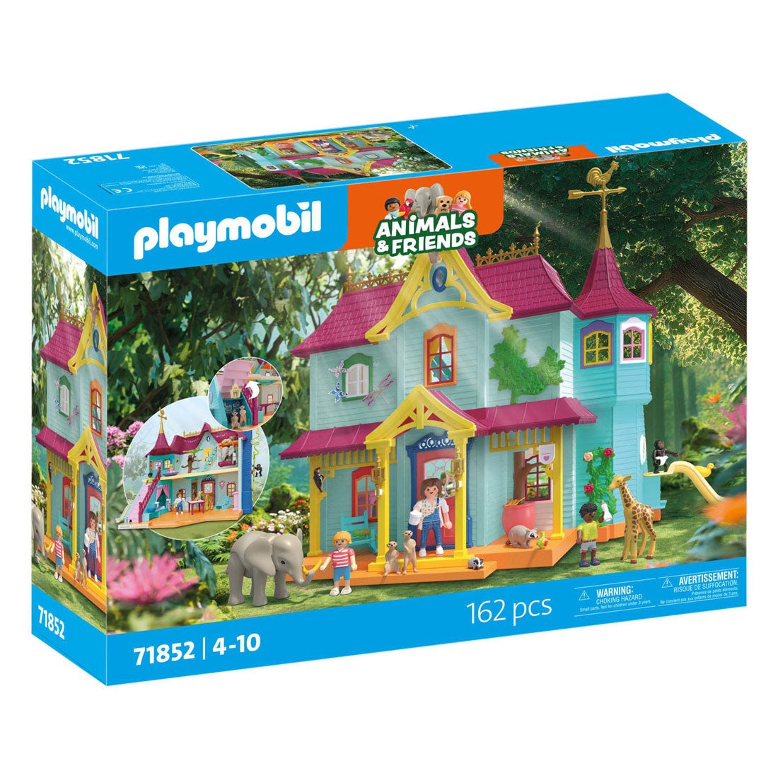 Playmobil animals friends levendig dierenhuis - 71853