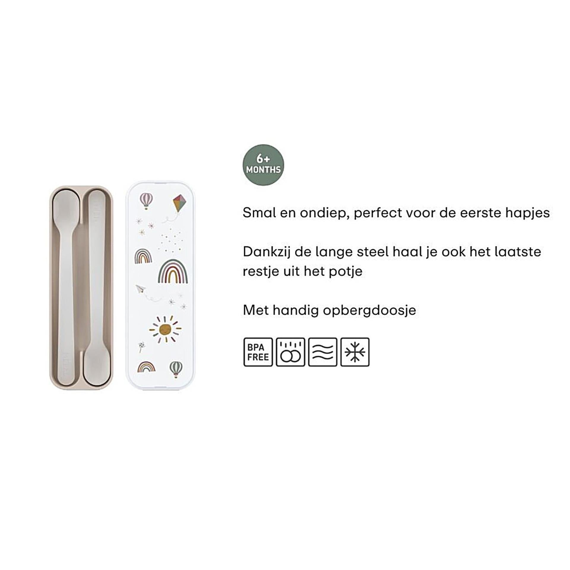 Mepal sunshine rainbow babylepel set a 2