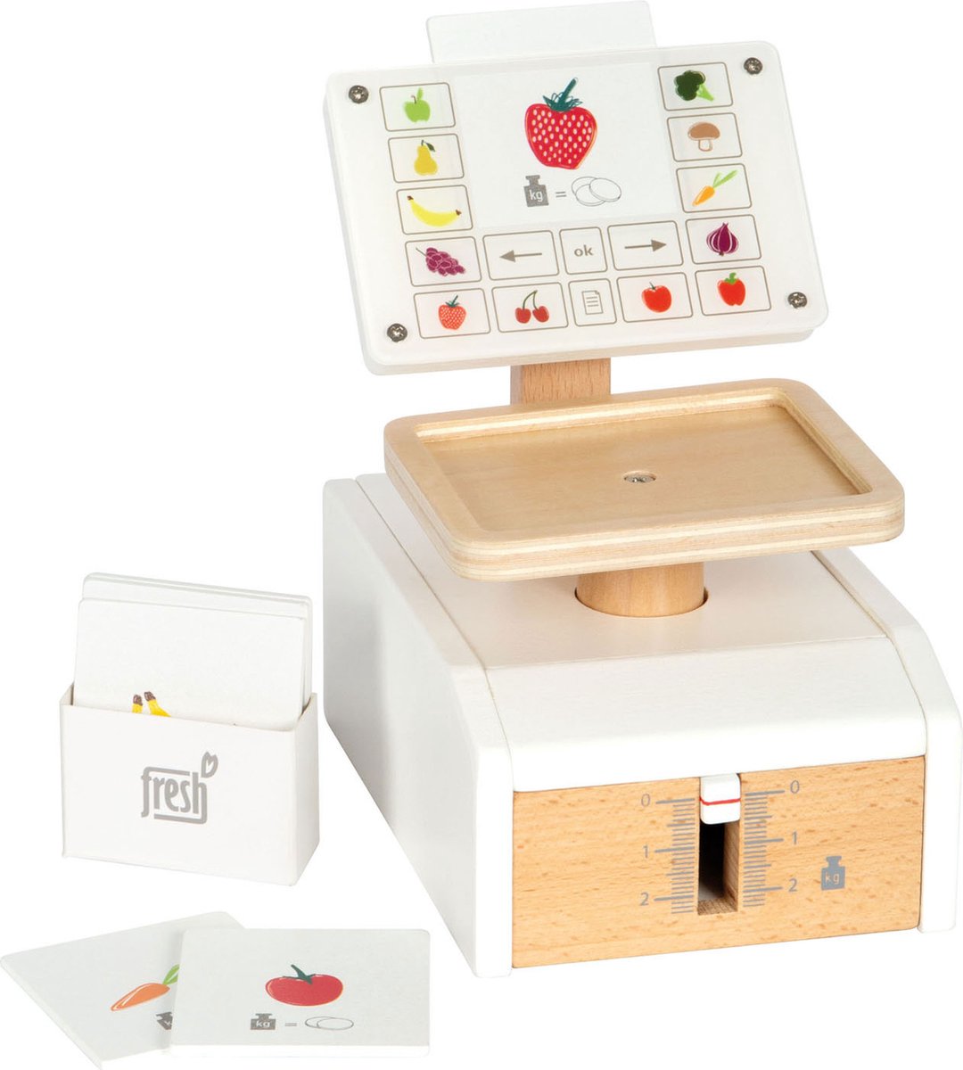 Small foot - wooden fresh scale