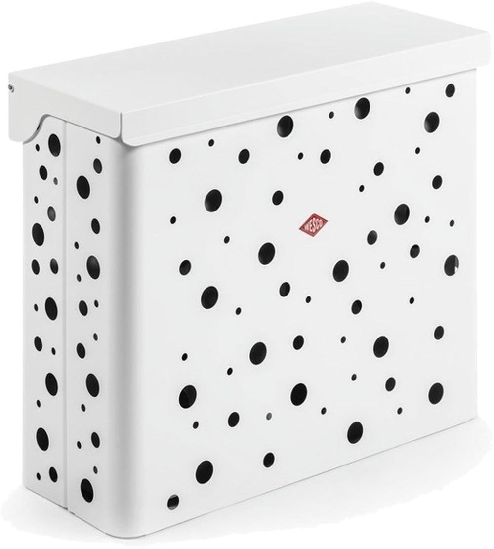 Wesco wasmand duo 2 met inzet | 64 liter | duo wasbox (2x32 liter) | metaal - mat wit | waskorf