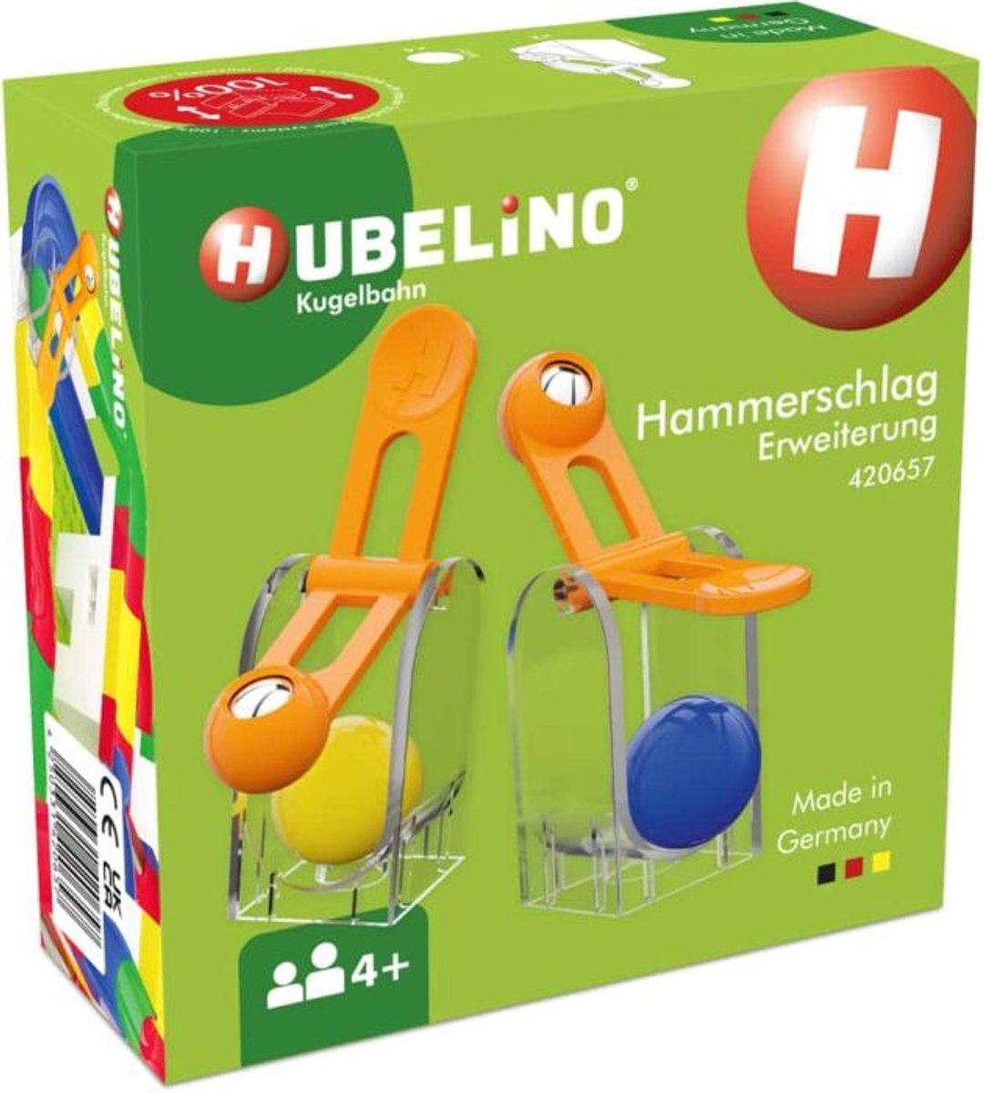 Hubelino zwaartekracht hamer, 6dlg.