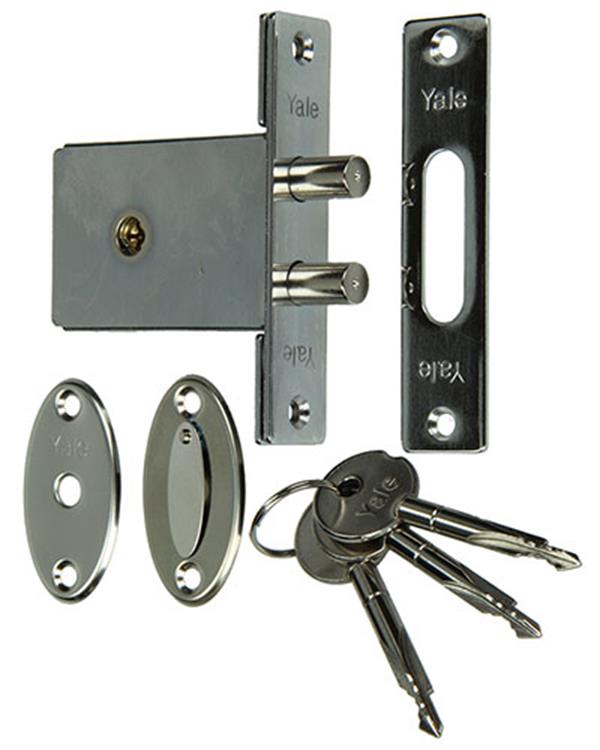 Yale 1019102 - 1 veiligheidsinsteekslot schoot dubbele | 3 stuks