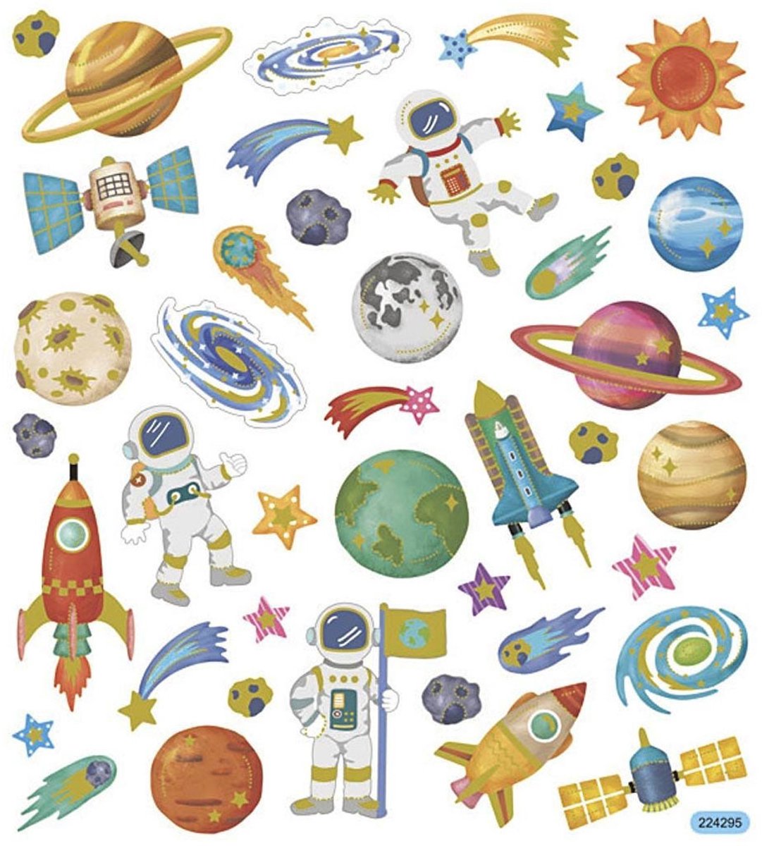 Creative company stickers aerospace, 1 sheet