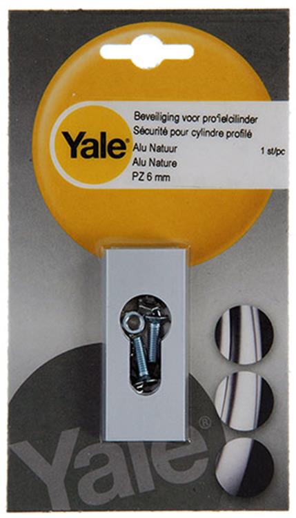 Yale 1019114 - 1 beveiliging profielcil.pz 6mm alunatur | 3 stuks