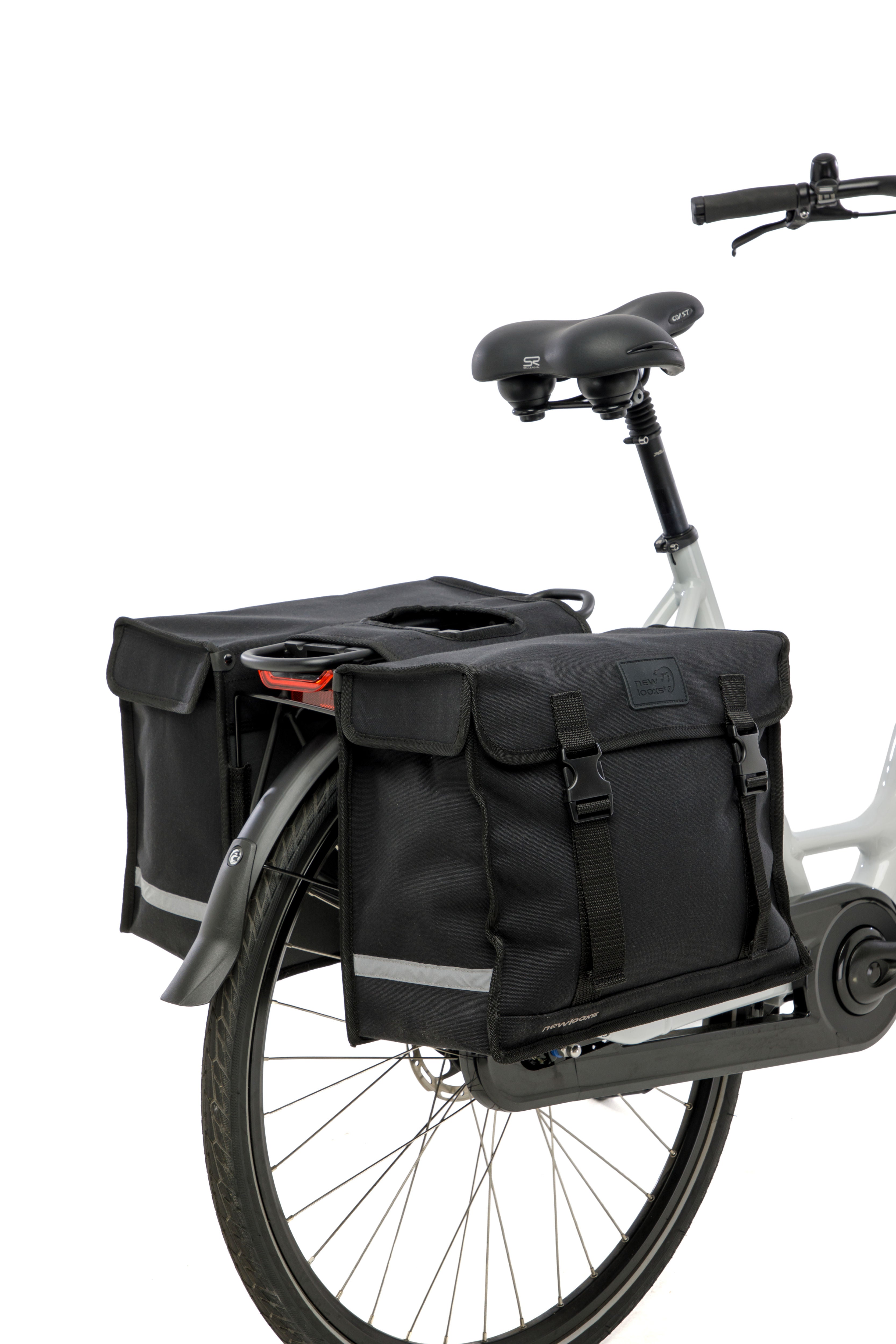 Newlooxs tas new looxs double pannier deluxe zwart | 46l