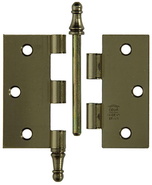 Yale 1019146 - 3 vaasknopscharnieren verbronsd 76x76mm | 2 stuks