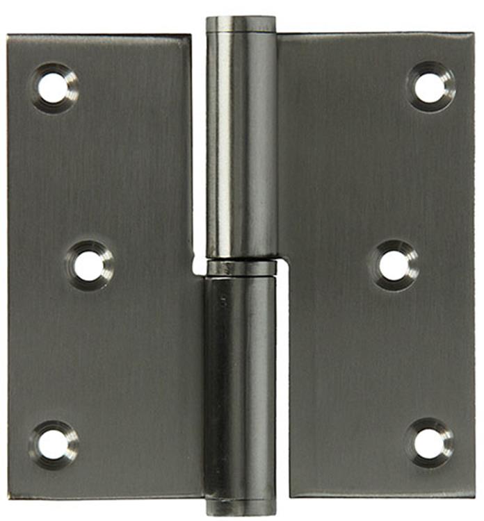 Yale 1019168 - 1 roestvrij stalen paumel links met rechte hoek 80 x 82 | 2 stuks