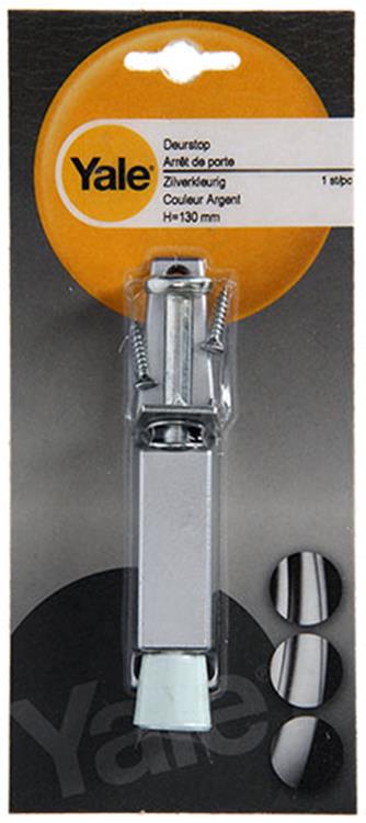 Yale 1019208 - 1 deurstop zilverkleurig h=130mm | 3 stuks