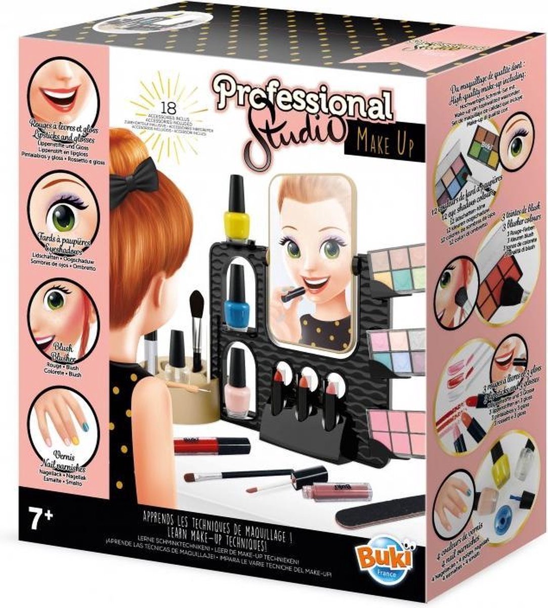 Buki france buki - make-up studio - kindermake-up speelgoed - speelgoedmake-up set