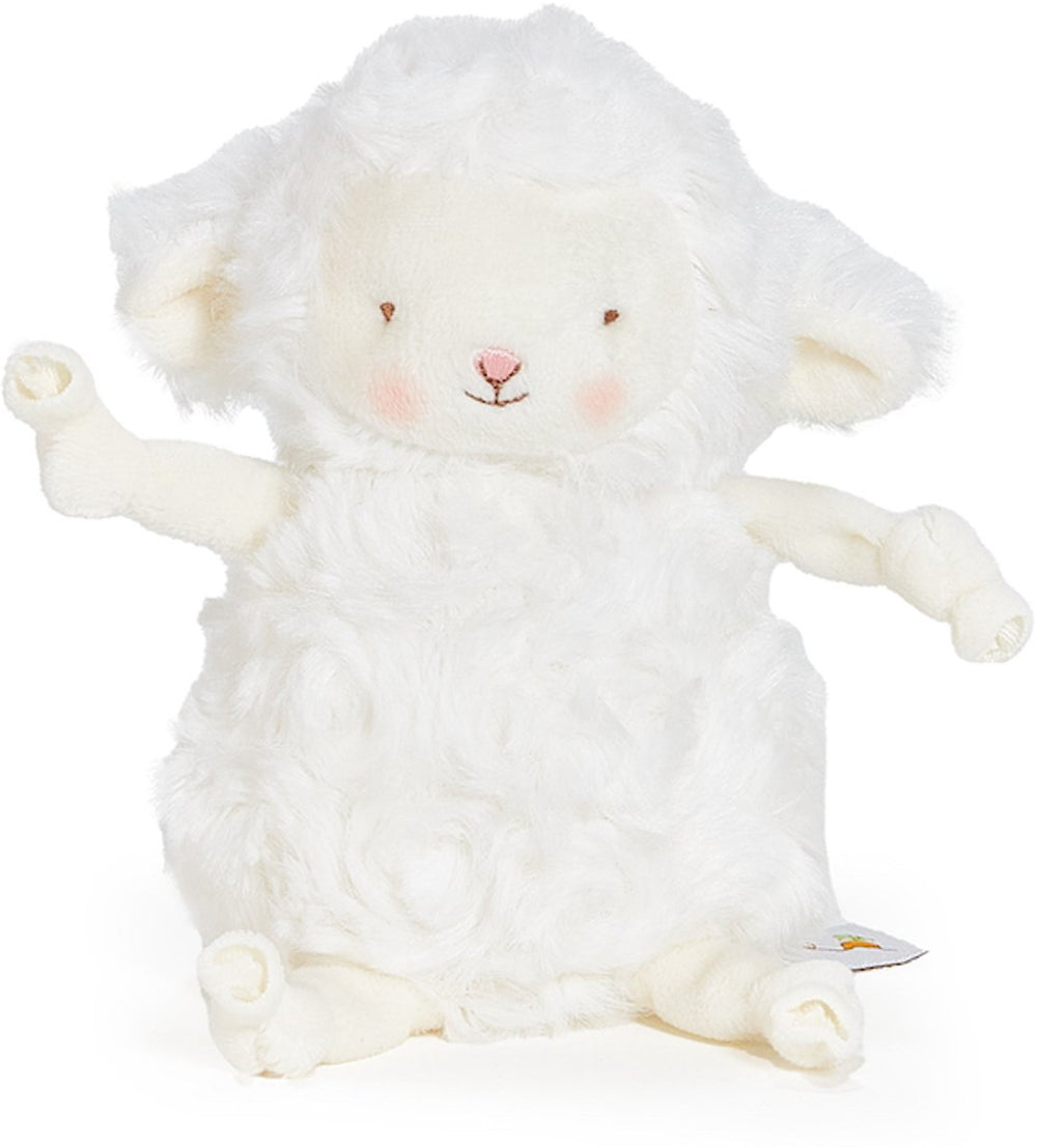 Bunnies by the bay roly poly kiddo knuffel - knuffeldier - geborduurde details - lammetje - 13 cm - wit