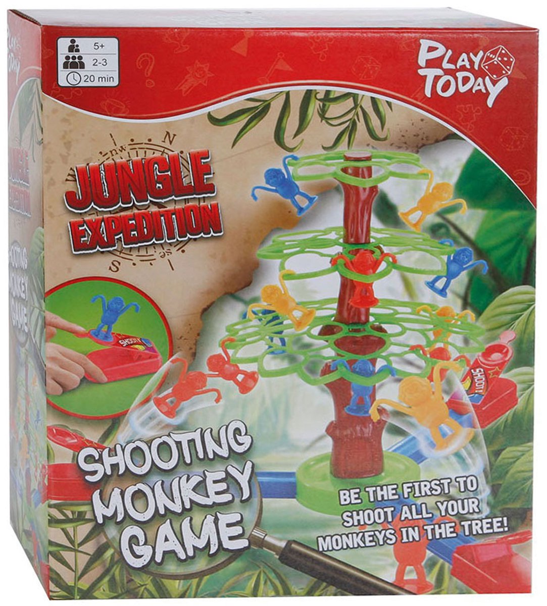 Jungle expeditie apen schieten behendigheidsspel