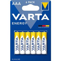 Batterijen energy aaa varta 6 stuks