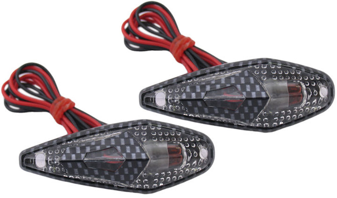 Beatle-lights Carbon-huis Transparante lens Oranje-lamp