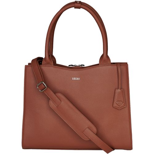 Laptoptas socha diamond 14” cognac