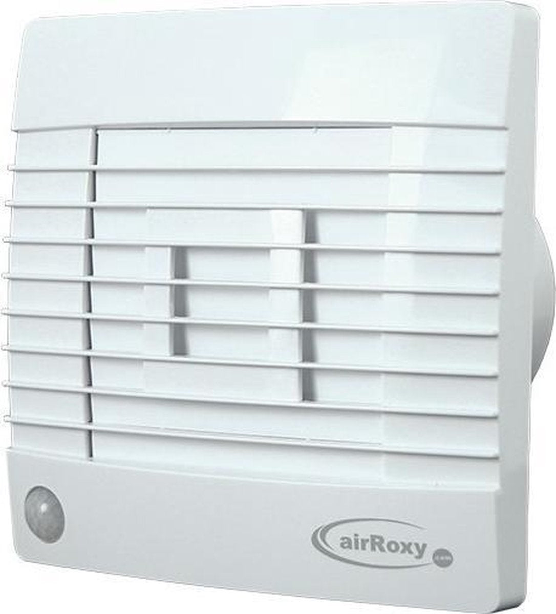 Air roxy badkamerventilator met automatische sluitklep, bewegingssensor en timer 150 mm wit - prestige 150zgms