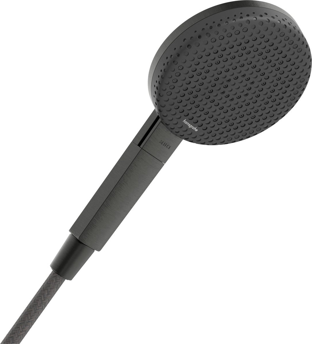 Hansgrohe raindance alive select s - handdouche - ecosmart waterbesparend - select-knop bediening - 125mm maat - 3 straalfuncties - brushed black chrome