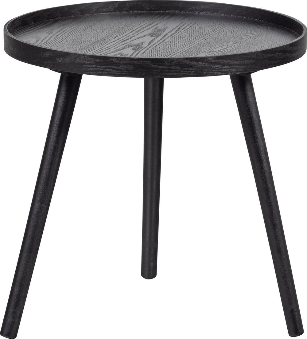 Woood mesa bijzettafel m - hout - zwart - 45x45x45