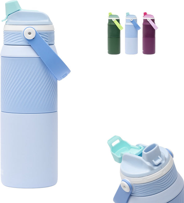 Kambukka dupla geïsoleerde drinkfles 750 ml - 2-in-1 waterfles - 100% lekvrij - sky cloud