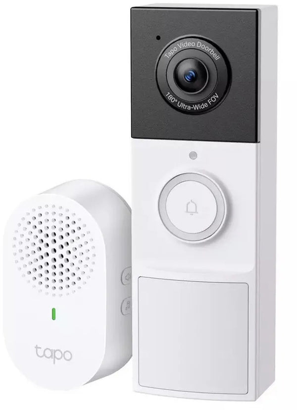Tp-link tapo d210 draadloze video deurbel op batterij - inclusief chime gong - 2k video - zonder abonnement - ip65 - slimme deurbel