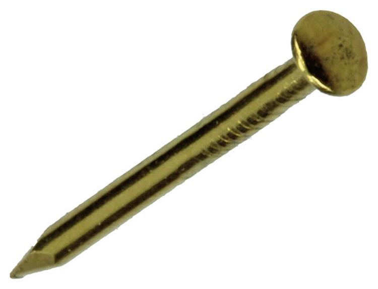 Mack 1017162 - nagel platte kop messing 18 gr1,2 x 20 mm | 10 stuks